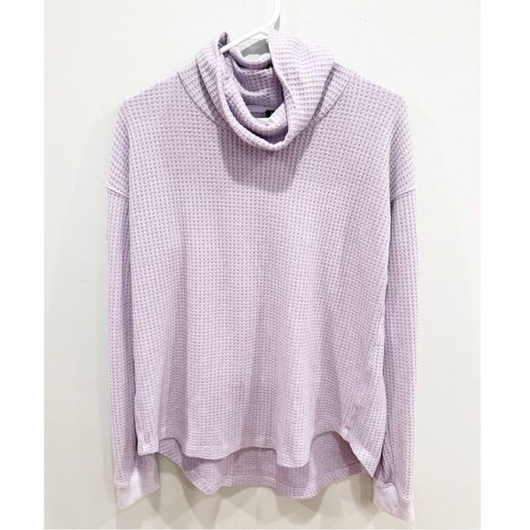 Splendid waffle knit turtleneck lilac purple - Picture 2 of 4